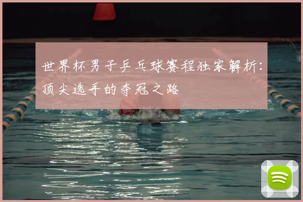 世界杯男子乒乓球赛程独家解析:顶尖选手的夺冠之路