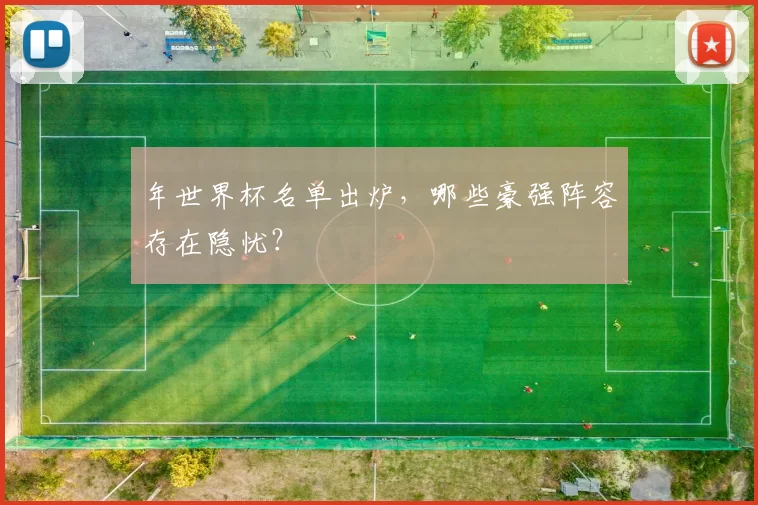 年世界杯名单出炉,哪些豪强阵容存在隐忧?
