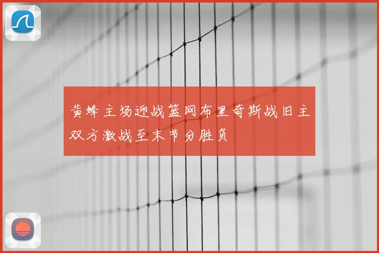 黄蜂主场迎战篮网布里奇斯战旧主双方激战至末节分胜负